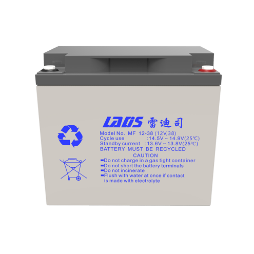 雷迪司MF12-38 12V 38AH阀控密封式铅酸免维护蓄电池 - 雷迪司